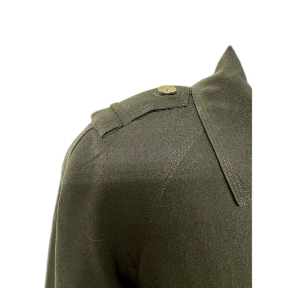 ANNE KLEIN Classic Black Belted Trench Coat, Sz S - Picture 7 of 14